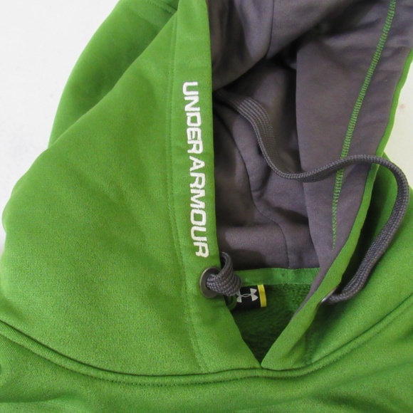 Under Armour Loose Green Mens Sz M Kanga Pocket Hoodie Sweatshirt - Picture 8 of 13